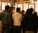 Des lycéens dans l'expo Goya-Dali